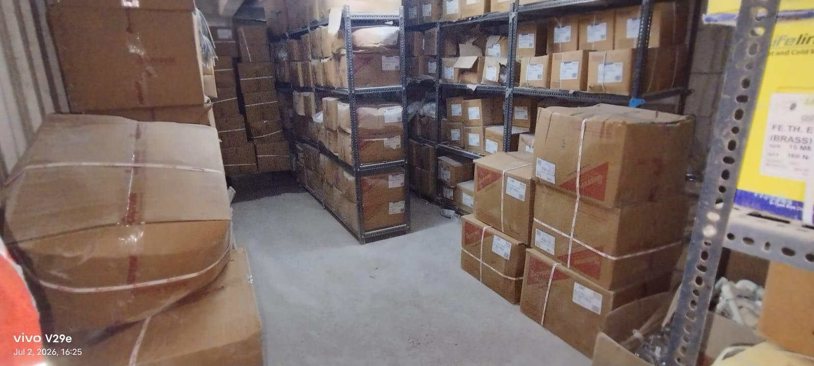 Plumbing materials warehouse and inventory